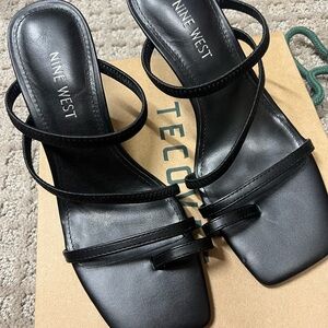 NINE WEST black heels